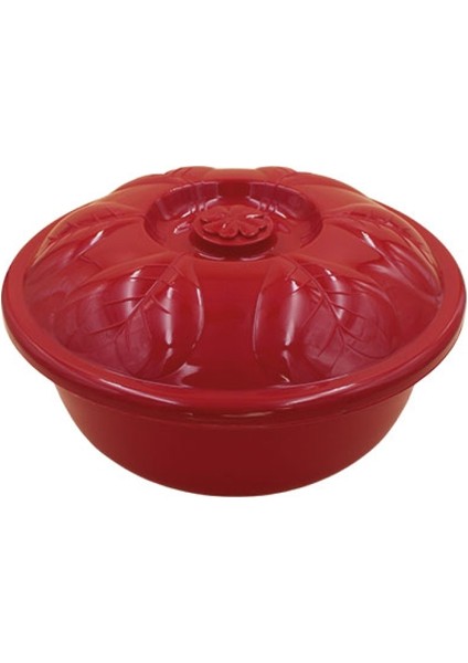 Asude ASD082 Yonca Hamur Leğeni 8lt No2 - Kırmızı -96