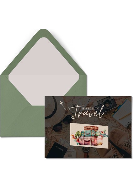Kartpostal - Tebrik Kartı & Zarf Seyahat Tatil Travel
