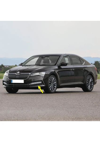 Skoda Superb 2020-2023 Sol Sis Farı Çerçevesi Kromlu 3V0853665B