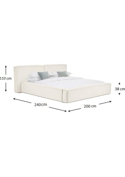 Mode Soft Döşemeli 2 Kişilik Baza Başlık Set Kırık Beyaz Keten Kumaş (Dairenize Teslim Kurulum Dahil) fırsatları