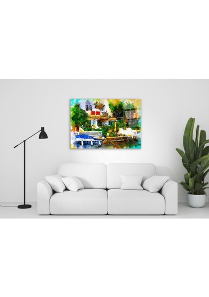Eliza Home Yağlı Boya Cam Tablo