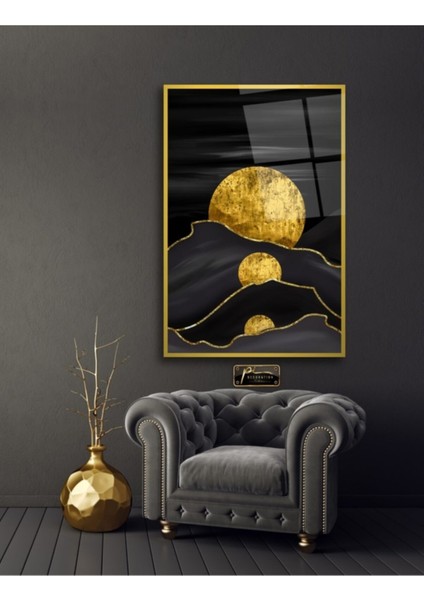 Eliza Home Soyut Gold Cam Tablo modelleri