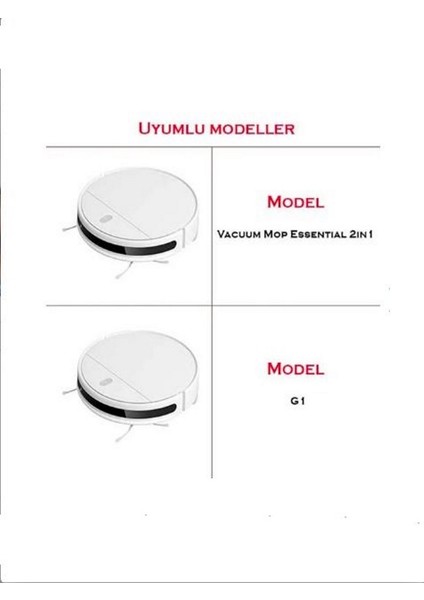 Xiaomi G1 2in1 Essential (Mjstg1) Uyumlu 1 Adet Emici (Ana) Fırça ve Temizleme Tarağı fiyatları