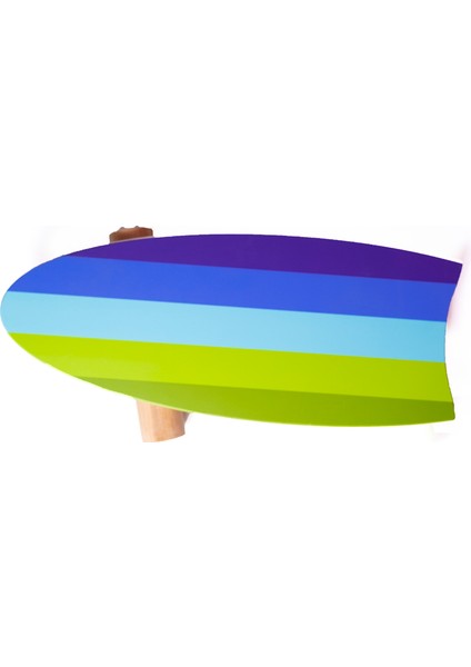 toys Ihlamur Ağacı Ahşap Denge Tahtası - 3kg - Yeşil / Sarı