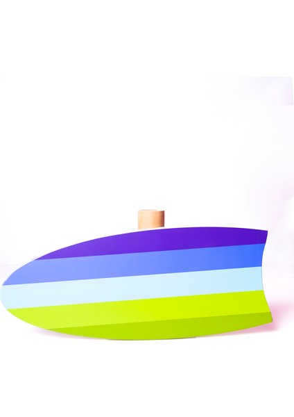 toys Ihlamur Ağacı Ahşap Denge Tahtası - 3kg - Yeşil / Sarı