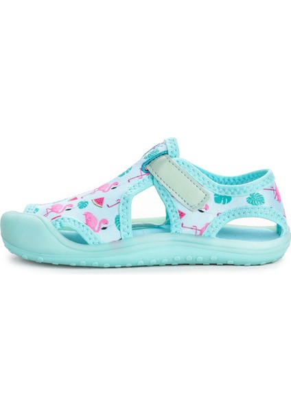 Kiko Kids Aqua Erkek/kız Çocuk Sandalet Panduf Ayakkabı 2001 Animal Turkuaz