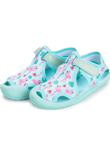 Kiko Kids Aqua Erkek/kız Çocuk Sandalet Panduf Ayakkabı 2001 Animal Turkuaz