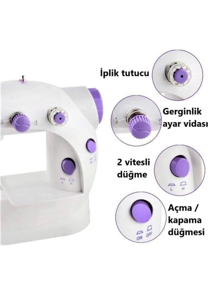 Mini Ev Dikiş Makinesi Pedallı Sewıng Machine