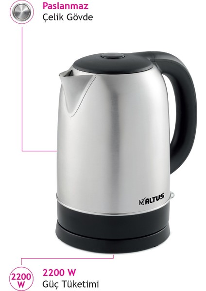 Al 728 I Inox Su Isıtıcı Kettle