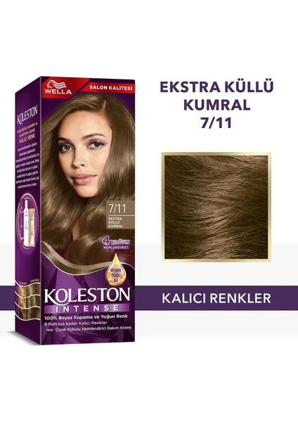 Koleston Intense Saç Boyası 7/11 Ekstra Küllü Kumral - Salon Kalitesi