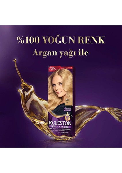 Koleston Intense Saç Boyası 9/0 Sarı - Salon Kalitesi