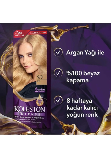 Koleston Intense Saç Boyası 9/0 Sarı - Salon Kalitesi