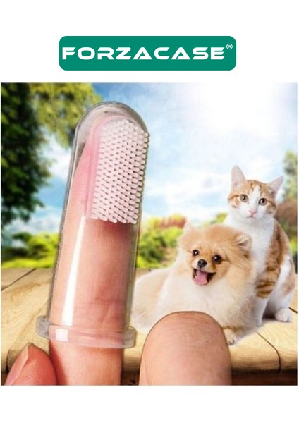 Kedi ve Köpekler Için Silikon Parmak Diş Temizleme Fırçası - FC034