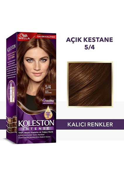 Çankaya Giyim Koleston Intense Saç Boyası 5/4 Açık Kestane - Salon Kalitesi