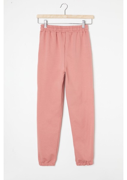 Pembe Bel ve Paça Lastikli Basic Kız Çocuk Eşofman Altı 16245 fırsatları
