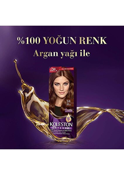 Çankaya Giyim Koleston Intense Saç Boyası 5/4 Açık Kestane - Salon Kalitesi