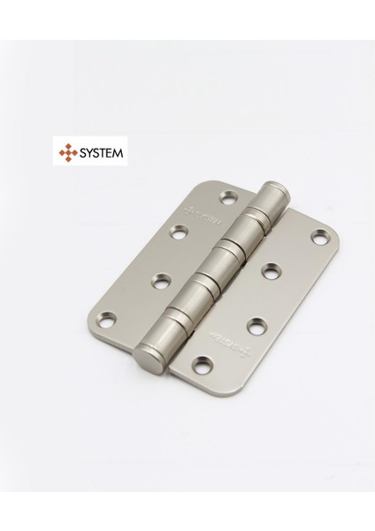 Menteşe 10 Cm Yönsüz 4 Bilyalı Saten Nikel 3mm SH101 Nb