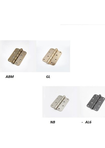 Menteşe 10 Cm Yönsüz 4 Bilyalı Saten Nikel 3mm SH101 Nb