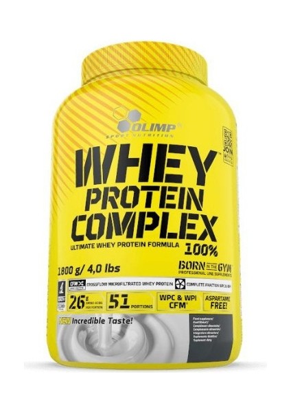 Whey Protein %100 Complex 1800 gr - Beyaz Çikolata