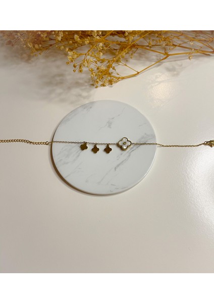 Çelik Marka Model Sedefli Bileklik Gold fırsatları