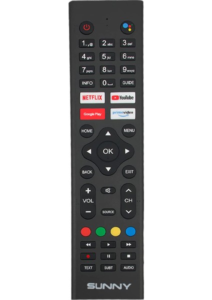 Dexter Weko Kl Sunny SN43LEDH6886 Netflıx-Google Play-Youtube-Prıme Vıdeo Tuşlu Ses Komutlu LCD LED Tv Kumanda