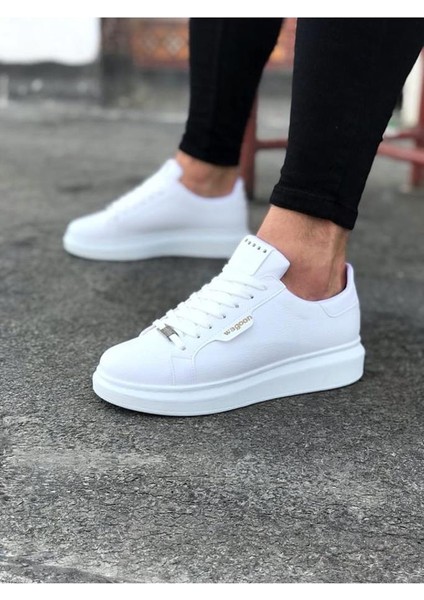 Wagoon WG01 Beyaz Düz Erkek Casual Ayakkabı