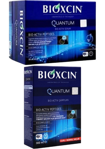 Quantum Bio Activ Serum 15 x 6 ml + Normal ve Kuru Saçlar İçin Şampuan 300 ml