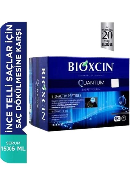 Quantum Bio Activ Serum 15 x 6 ml + Normal ve Kuru Saçlar İçin Şampuan 300 ml
