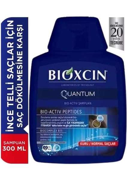 Quantum Bio Activ Serum 15 x 6 ml + Normal ve Kuru Saçlar İçin Şampuan 300 ml