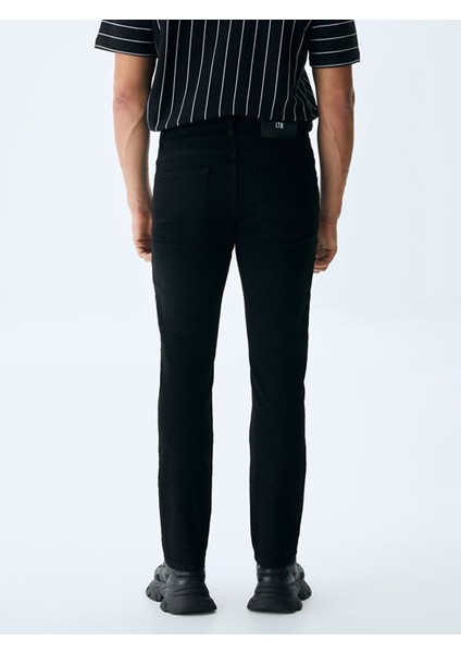 Erkek Sawyer Y Dar Paça Orta Bel Jean Pantolon modelleri