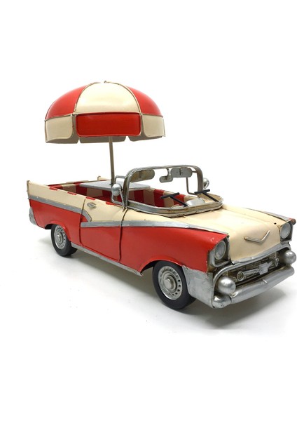 1957 Chevrolet Bel Air Convertible Klasik Metal Dekoratif Araba