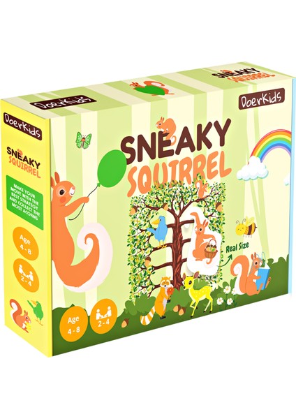 Sneaky Squirrel | Sinsi Sincaplar Matematik Temel Beceri Geliştirici Strateji Kutu Oyunu | 4+ Yaş