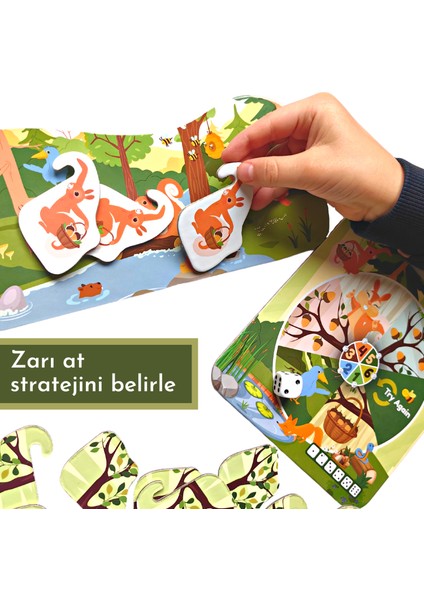 Sneaky Squirrel | Sinsi Sincaplar Matematik Temel Beceri Geliştirici Strateji Kutu Oyunu | 4+ Yaş fırsatları