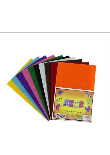 Bambu Keçe A/4 10 Renk 20 x 30