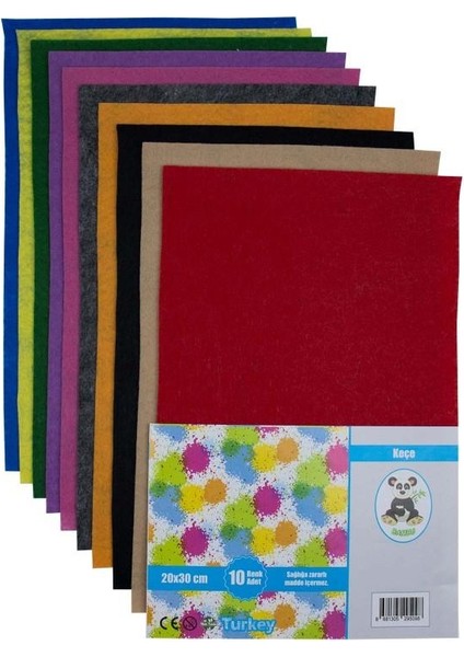 Bambu Keçe A/4 10 Renk 20 x 30 modelleri