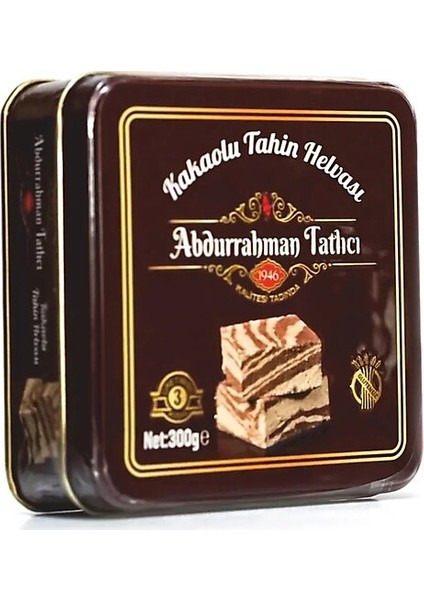 Kakaolu Tahin Helvası Teneke Kutu (300 Gr)