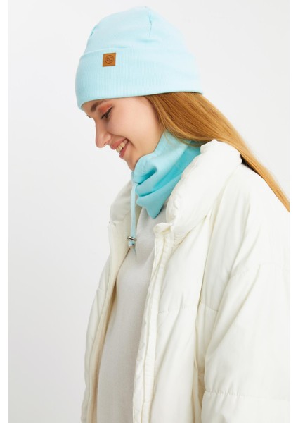 Aqua Kadın Balıkçı Style Pamuklu Kaşkorse Terletmez Ultra Hafif Yumuşak Bere Boyunluk Takım fiyatları