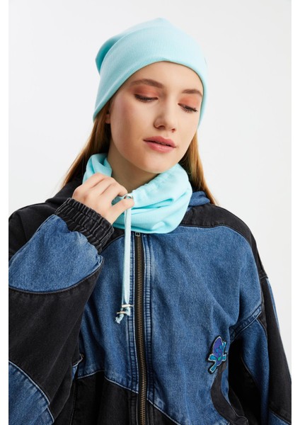 Aqua Kadın Balıkçı Style Pamuklu Kaşkorse Terletmez Ultra Hafif Yumuşak Bere Boyunluk Takım fırsatları