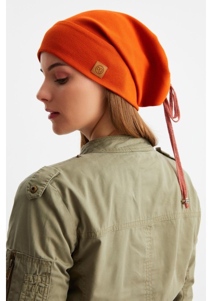 Kiremit Kadın Pamuklu Kaşkorse Terletmez Ultra Hafif ve Yumuşak Bere Boyunluk Takım fırsatları