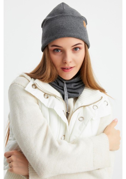 Füme Kadın Balıkçı Style Pamuklu Kaşkorse Terletmez Ultra Hafif Yumuşak Bere Boyunluk Takım fiyatları