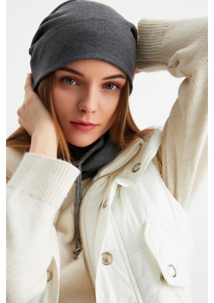 Füme 3'ü Bir Arada Balıkçı Style Bere +İpli Bere + Boyunluk Hafif Pamuklu Kışlık Set indirimleri