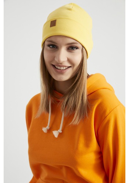 Kadın Genç Kız Trend Sarı Şapka Bere Spor Rahat Pamuklu El Yapımı Kalitesi fiyatları