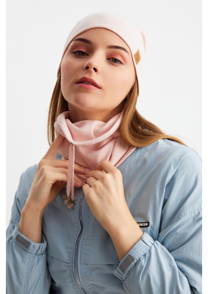 Pudra Kadın Pamuklu Kaşkorse Terletmez Ultra Hafif ve Yumuşak Bere Boyunluk Takım fiyatları