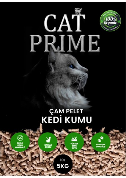 Kedi Kumu %100 Organik Çam Peleti 6 mm 10 lt 5 kg
