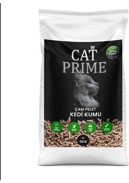 Kedi Kumu %100 Organik Çam Peleti 6 mm 10 lt 5 kg