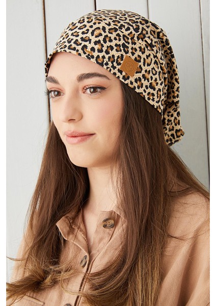 Kadın Eşsiz Leopar İp 4 Mevsim Şapka Bere Buff Ultra Yumuşak Penye fiyatları