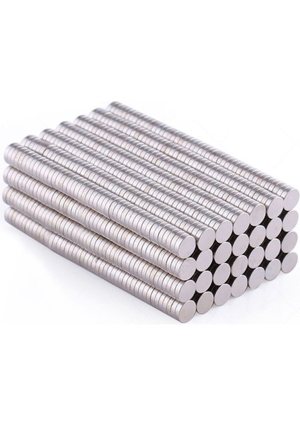 6x1 mm (Çap 6mm x Kalınlık 1mm) Yuvarlak Güçlü Disk Neodyum Mıknatıs Adet Seçenekli fiyatları