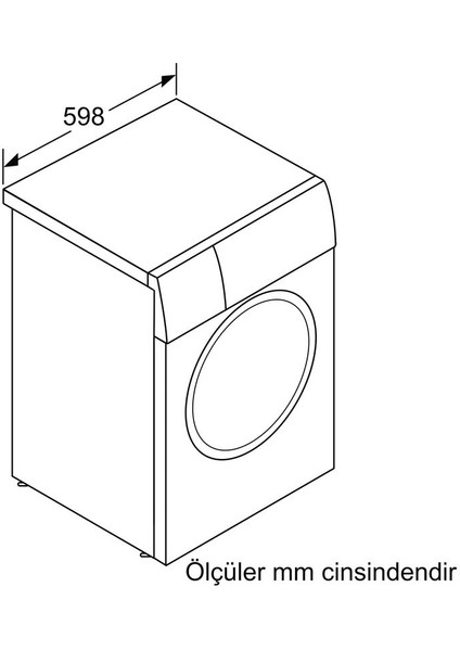 WGB254A0TR  Serie 8 Çamaşır Makinesi 10 kg 1400 Dev./dak.