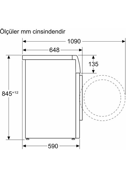 WGB254A0TR  Serie 8 Çamaşır Makinesi 10 kg 1400 Dev./dak.