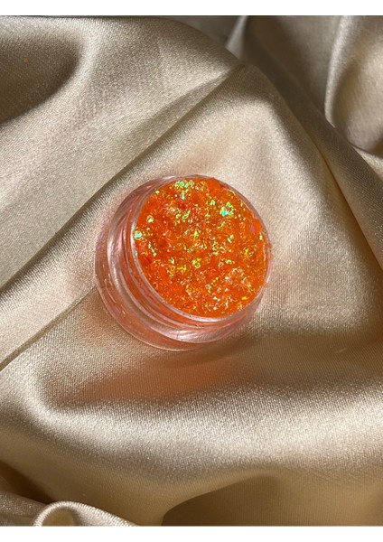 Hb Tasarım Jel Kıvamında Parlak Glitter-Orange Shiny